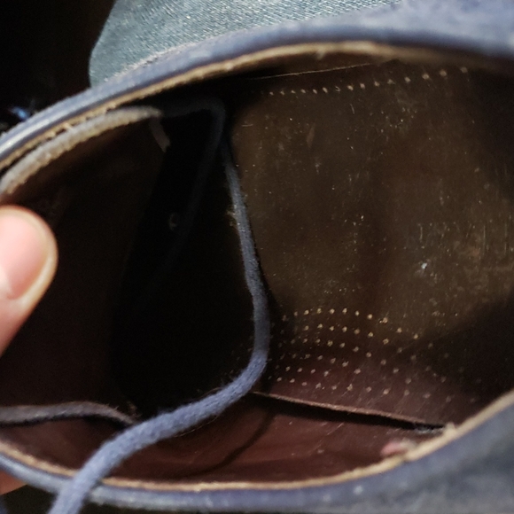 Cole Haan Blue Suede Wingtips. - Picture 4 of 6